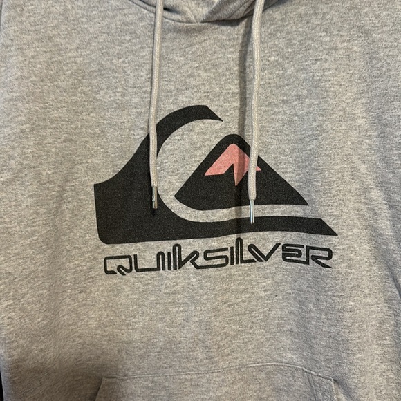 Quicksilver Gray Hoodie size M - Picture 2 of 6